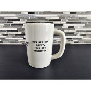 Fishes Eddy NY Sarcasm Coffee Mug~Signed